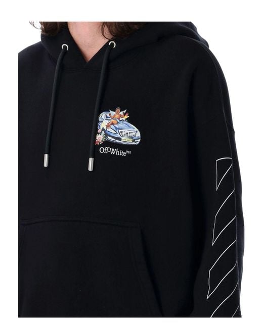 Off-White c/o Virgil Abloh Black Fresco Arrow Skate Hoodie for men