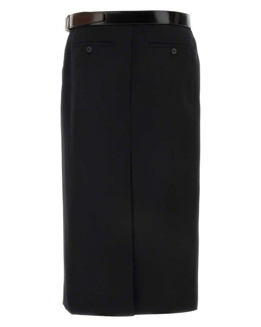 スカート Prada Black Gabardine Skirt Prada Black Gabardine Skirt | italist