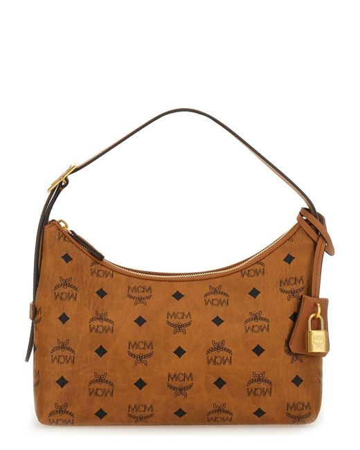 MCM Brown Aren Visetos Bag