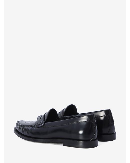 Céline White Leather Loafers for men