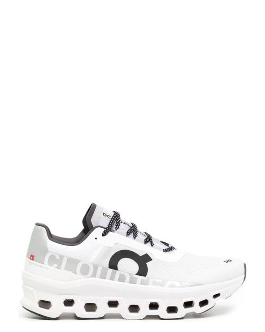 On Shoes White Cloudmonster Sneakers for men