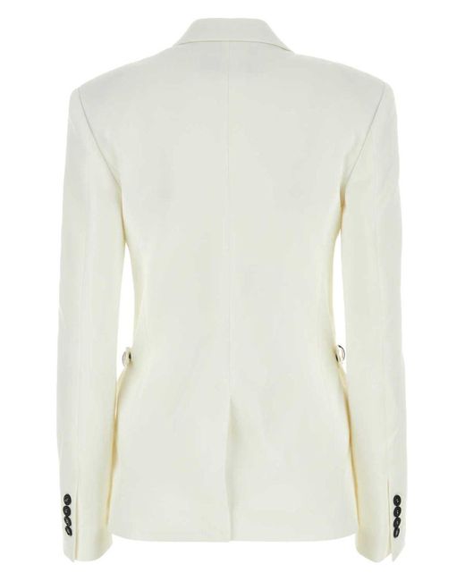 ジャケット Jw Anderson White Stretch Polyester Blend Blazer JW Anderson White Stretch Polyester Blend Blazer – LOZURI®