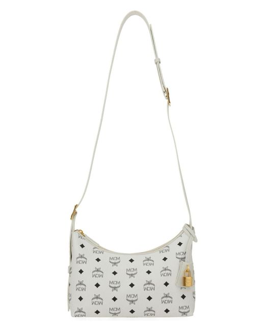 MCM Gray Aren Visetos Bag