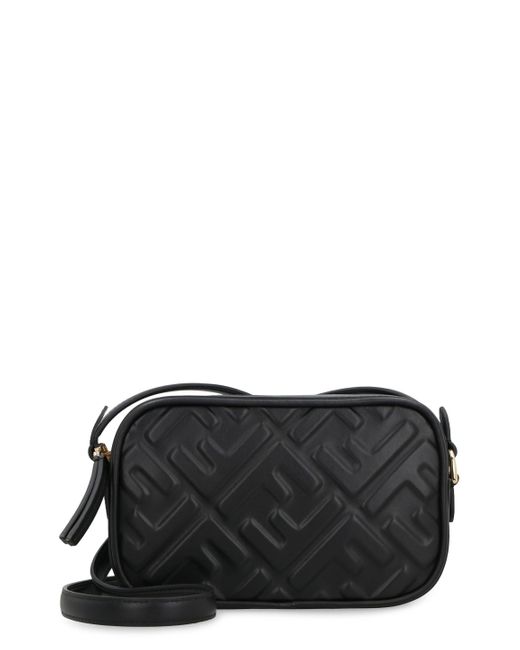 Fendi Ff Mini Leather Camera Bag Women's Os