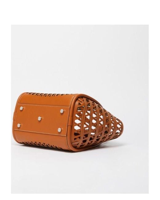 Max Mara Brown Marinesweaving Handbag
