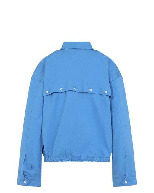 ジャケット MiuMiu FW25 Miu Miu Cotton Jacket (ML1263SOOO 1BMS F0237) Miu Miu Cotton Jacket in Blue | Lyst