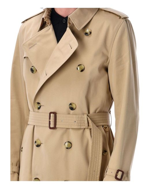 Burberry Natural Kensignton Mid Heritage Trench Coat for men