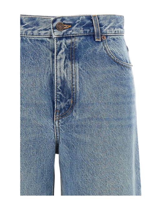 Chloé Cotton Denim Jeans in Blue | Lyst