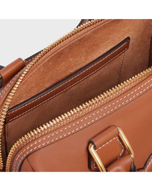 Céline Brown Small Boston Bag