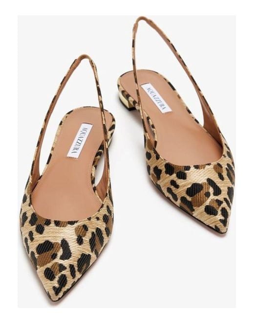 Aquazzura Natural Purist Sling Flat