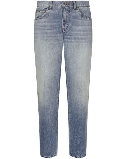 Dolce & Gabbana Blue Classic Denim Trousers for men