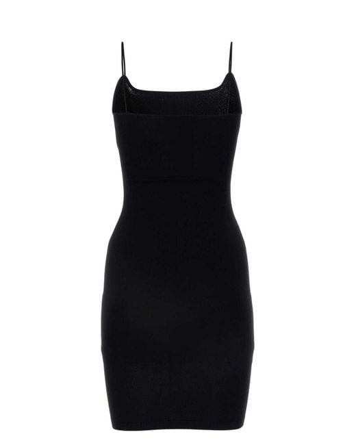 DSquared² Black Viscose Blend Mini Dress