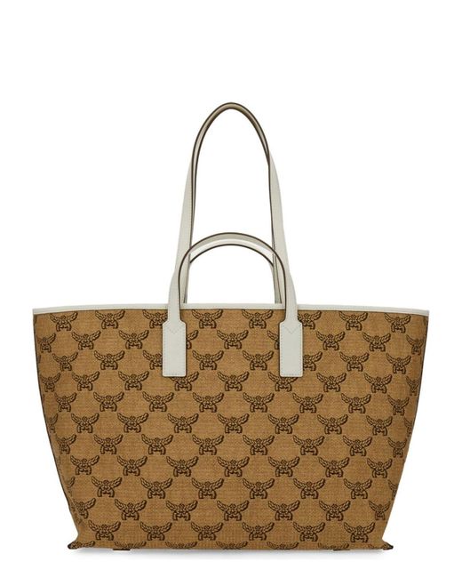 MCM Natural Nylon Handbag