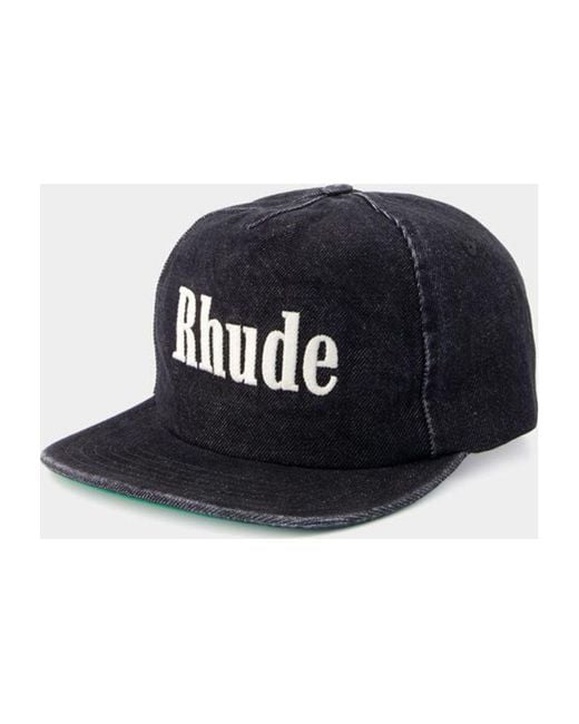 Rhude Black Structured 1 Cap