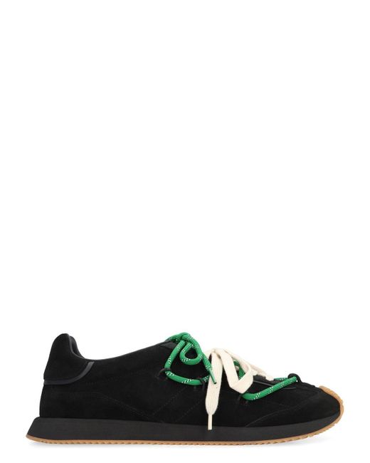 Dolce & Gabbana Green Dg Runner Suede Sneakers for men