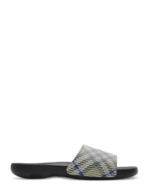 Burberry White Comfortable Rubber Sandals for men