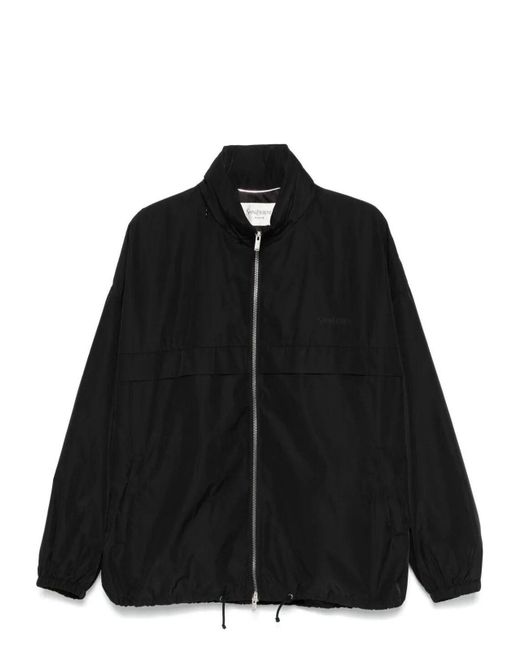 Saint Laurent Black Water Repellent Zip Up Serge Blouson for men