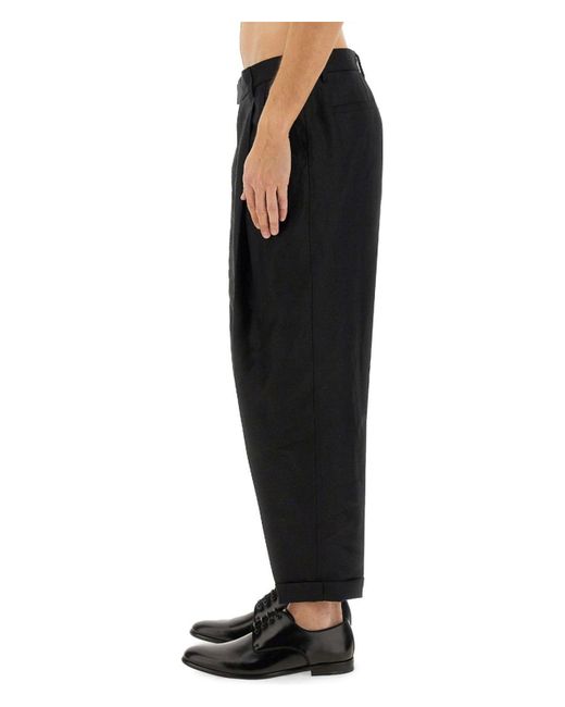 Dolce & Gabbana Black Canvas Pants for men
