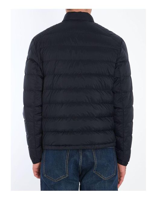 Moncler Blue Selves Short Down Jacket