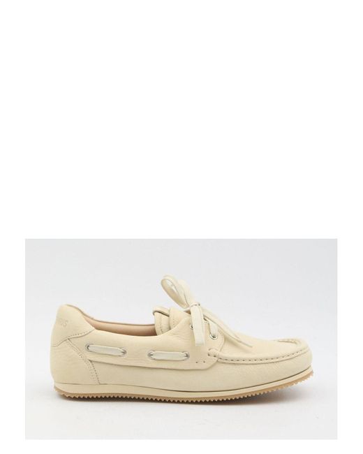 Jacquemus White Le Batto Boat Shoes for men