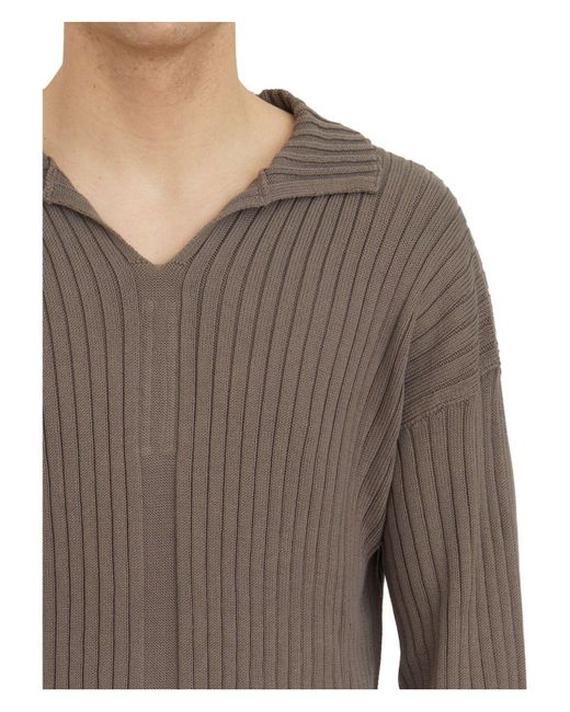 Rick Owens Gray Tabard Dust Sweater for men