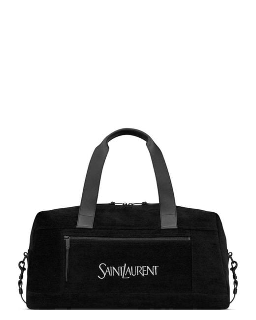 Saint Laurent Black Duffle Bag With Logo for men