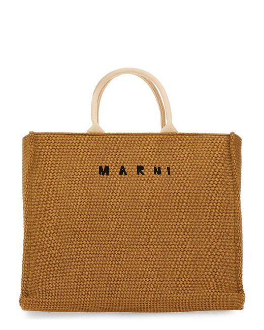 Marni Brown Borsa Tote Large