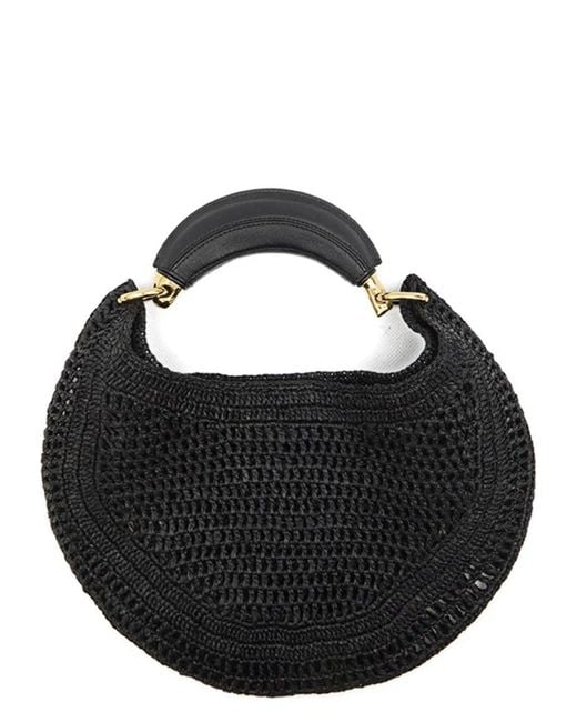 Chloé Black Summer Banana Hobo Bag