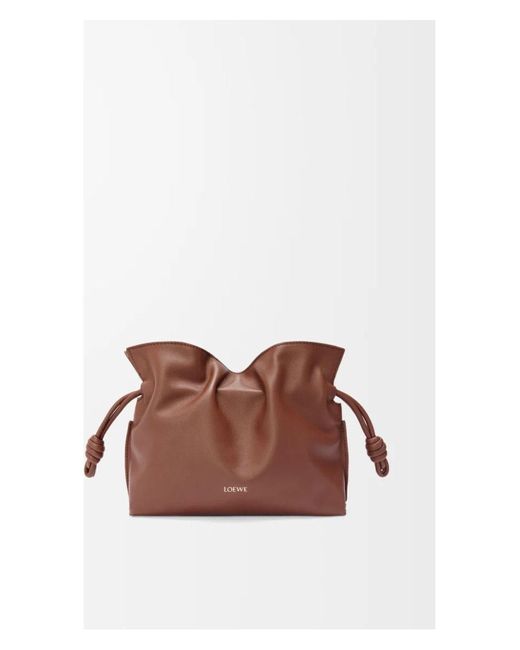 Loewe White Flamenco Clutch Mini Hamster