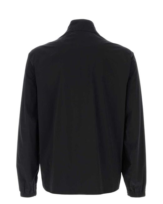 Moncler Stretch Nylon Frene Windbreaker in Black for Men | Lyst