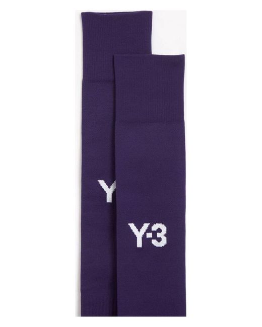 Y-3 Purple Real Madrid 4 Socks for men