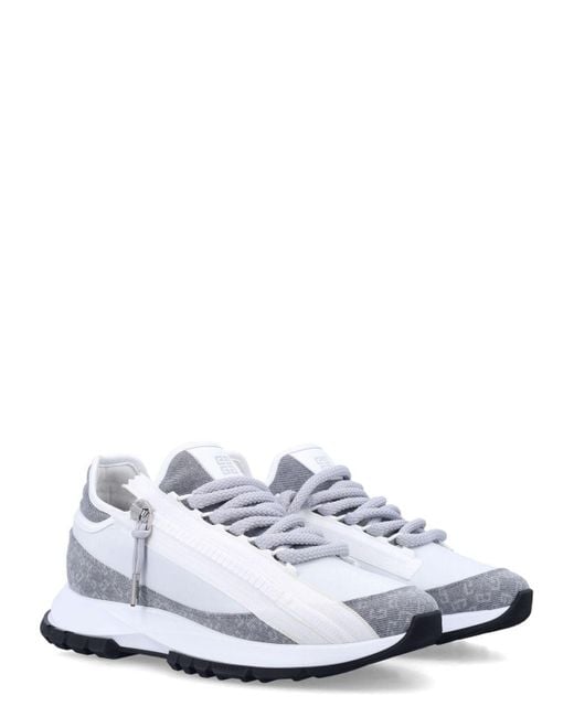 Givenchy White Spectre Zip Runner Sneaker for men