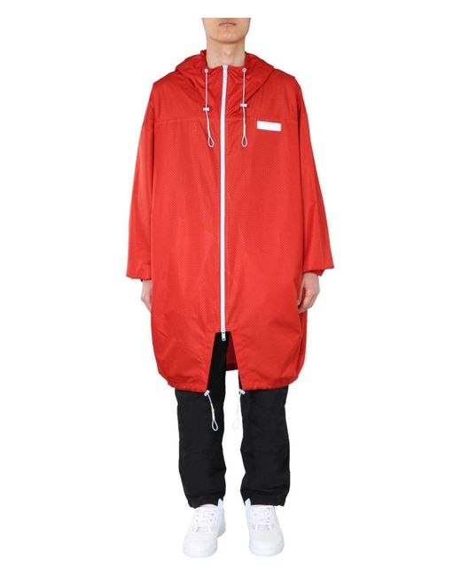 Givenchy Red Oversize Fit Parka for men