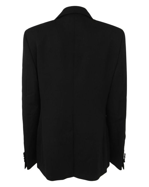 Lanvin Black Peak Collar Tuxedo Jacket for men
