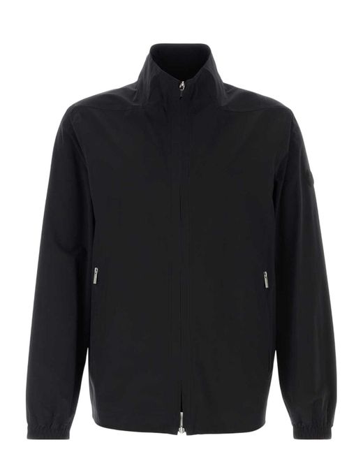 ジャケット MONCLER Black stretch nylon Fex jacket (1A00017597FA 999) Moncler Stretch Nylon Frene Windbreaker in Black for Men | Lyst
