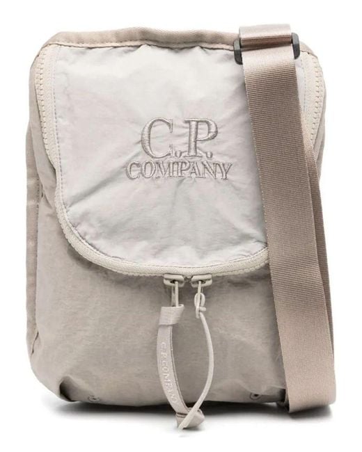 C P Company Multicolor Plain Paper Messenger Bag for men