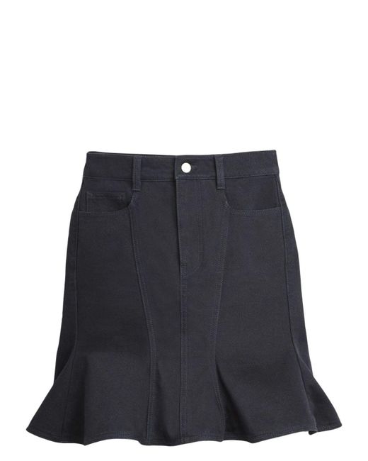 Marc Jacobs Black Denim Cotton Mini Skirt