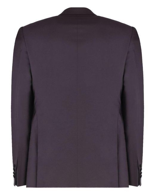 Emporio Armani Blue Wool Two-Pieces Suit for men