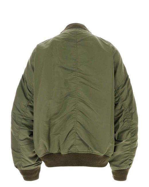 Maison Mihara Yasuhiro Green Army Nylon Bomber Jacket for men