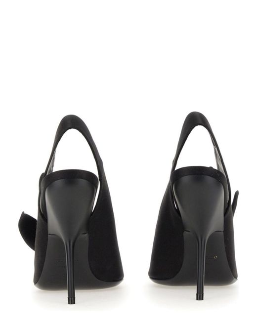 Ferragamo Black Sandal With Asymmetrical Bow