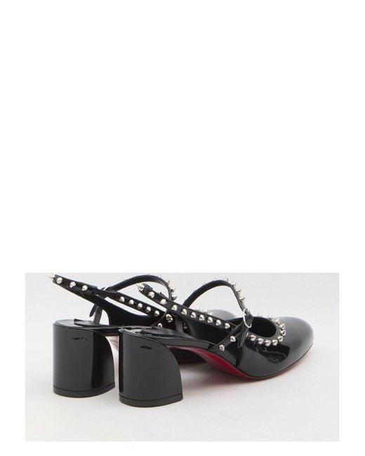 Christian Louboutin White Mary Jane Janispikes Pumps
