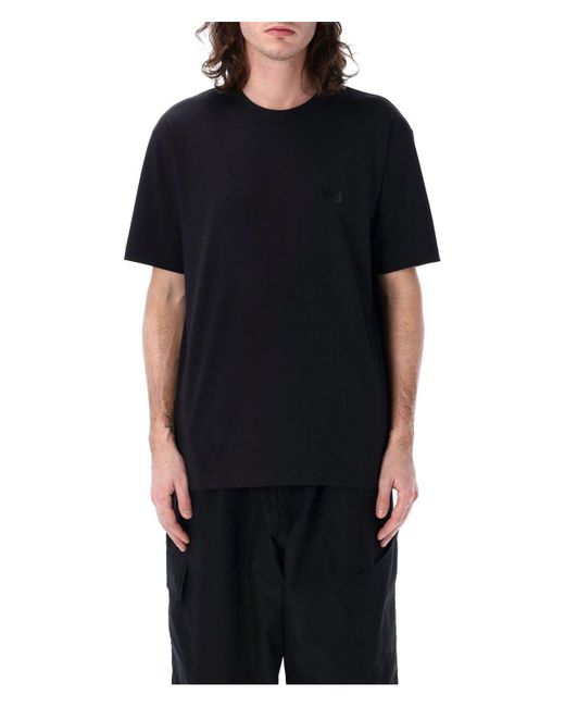 Y-3 Black Regular T-Shirt for men