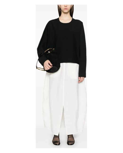 Totême  Black Batwing Top