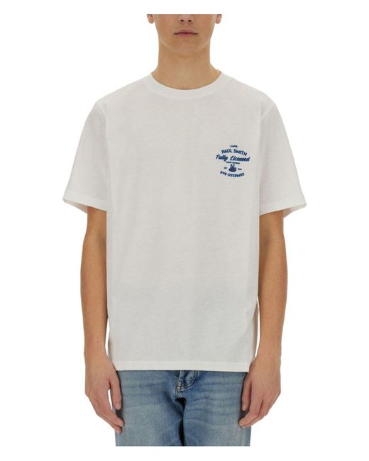 Paul Smith Gray Espresso Bar Print T-Shirt for men