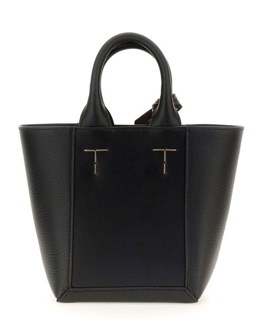 Tod's Black Double Up Shopping Bag