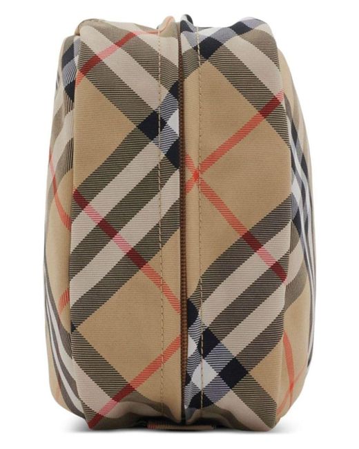 Burberry Gray Nova Check Travel Bag for men