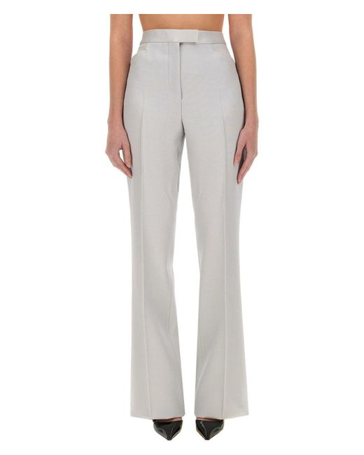 Tom Ford Gray Wide Leg Tuxedo Tailored Pants