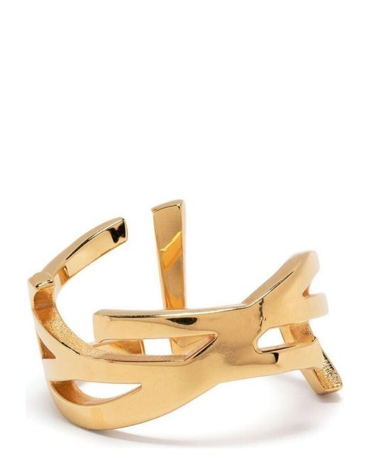 Saint Laurent Metallic Opyum Twist Ring