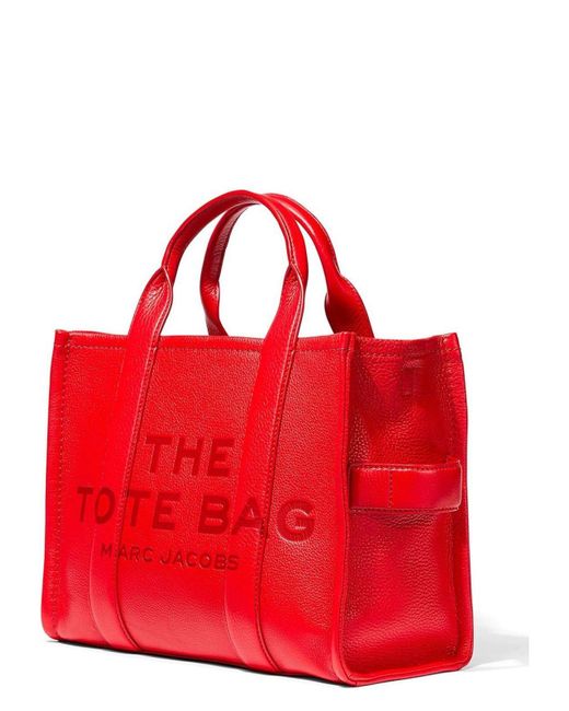 Marc Jacobs Red Luxurious Leather Bag Elegance