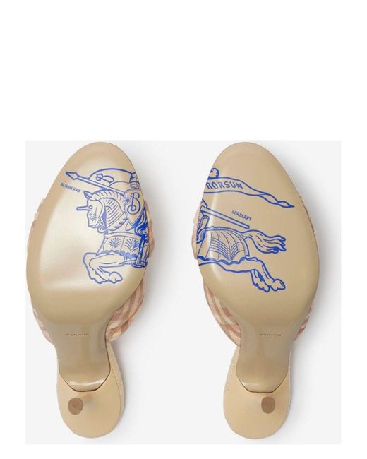 Burberry Natural Lf Birdie Slingback 55 Pumps
